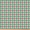 Algodón estampado NATHAN Verde / Marrón